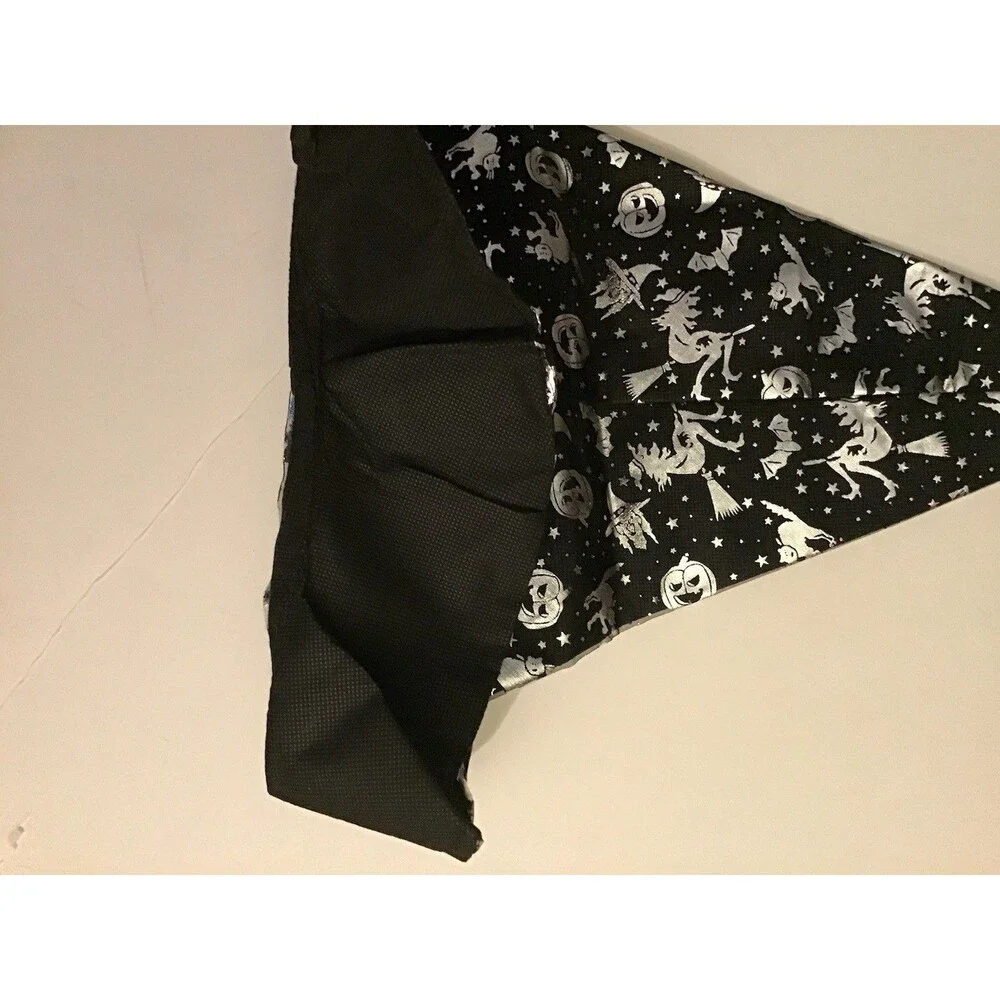 Halloween Costume Witch Hat Kids Size Black Silver